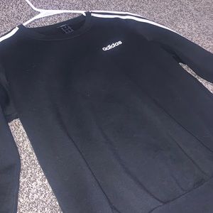 black adidas crewneck